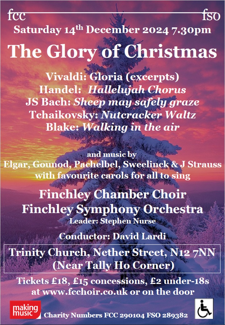 FCC/FSO concert, 14 December 2024: The Glory of Christmas