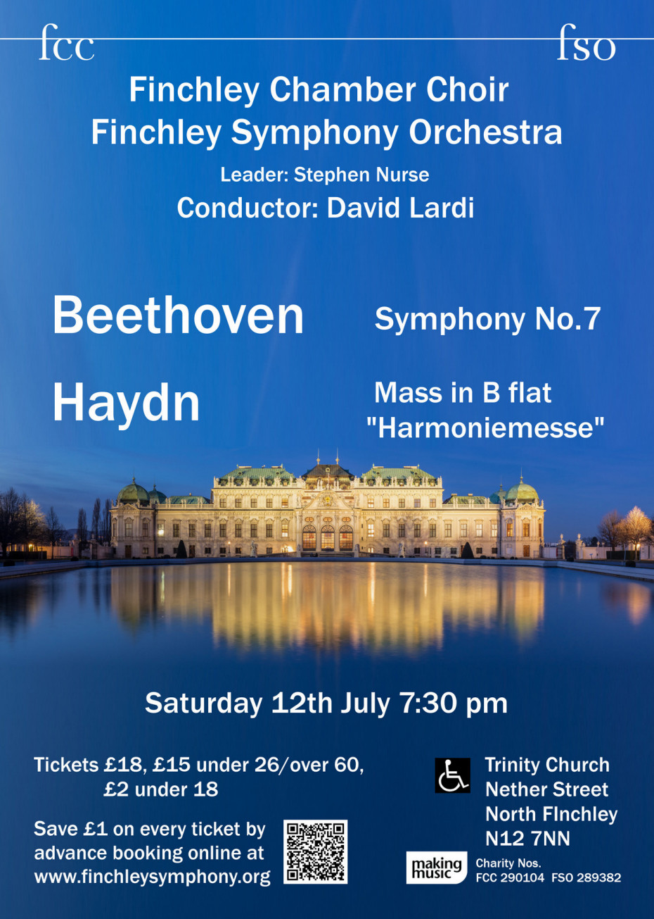FCC/FSO concert, 12 July 2025: Beethoven Symphony No. 7, Haydn Harmoniemesse