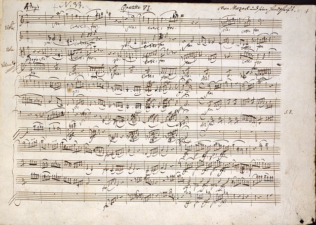 Handwritten music manuscript sheet
