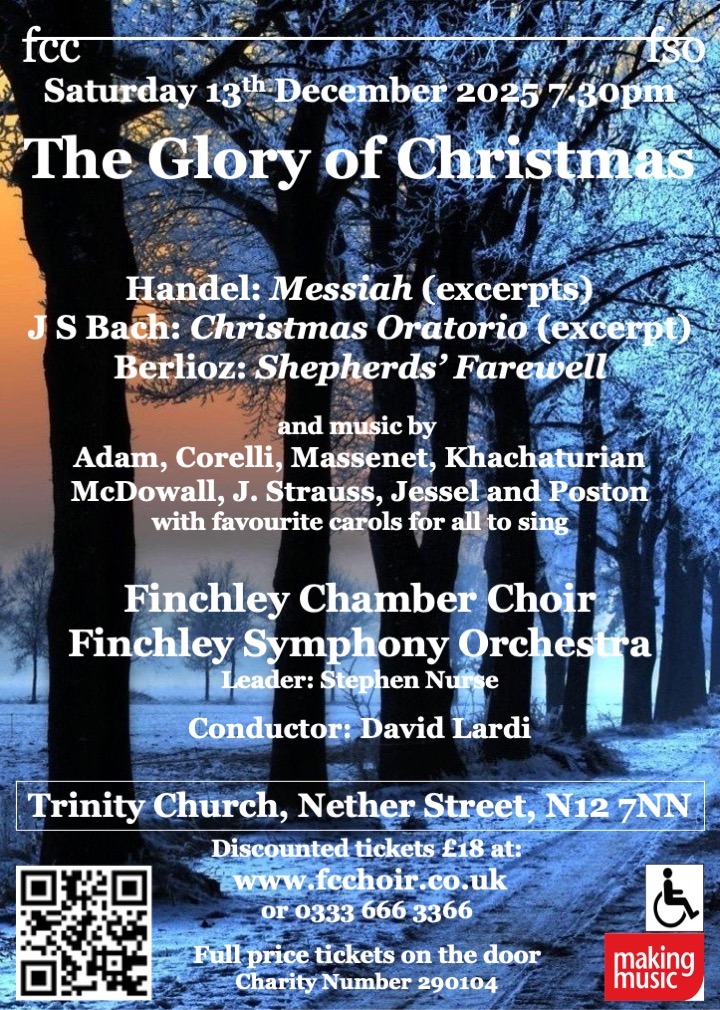 The Glory of Christmas, with FCC and FSO: Saturday 13 December 2025
